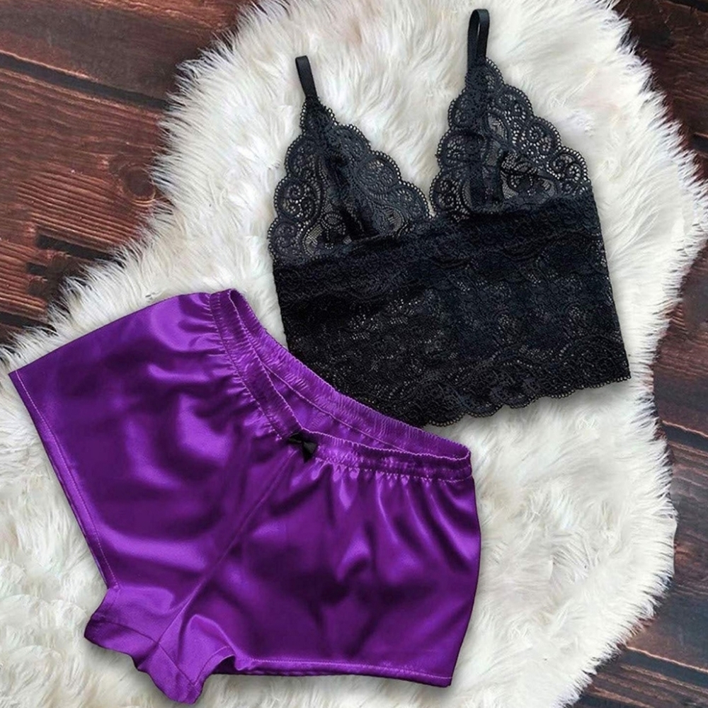 Lingerie Camisole Shorts Set